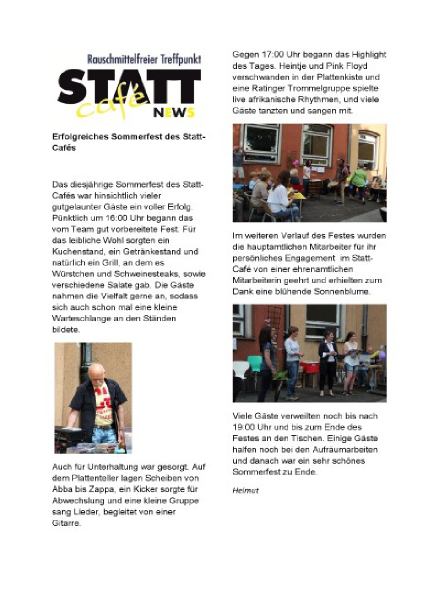 Sommerfest des Statt-Cafes